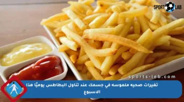 تغيرات صحية ملموسة في جسمك عند تناول البطاطس يوميًا هذا الأسبوع